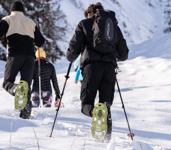 Raquettes à neige: évitez les blessures!