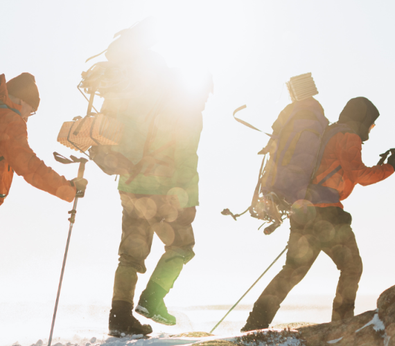 how to attach snowshoes to backpack