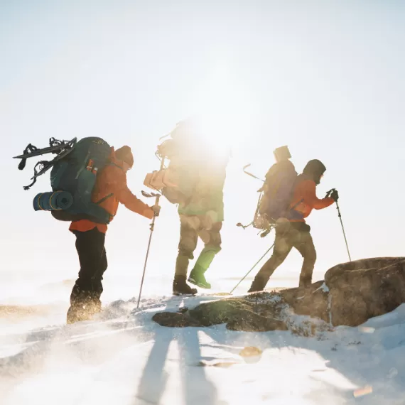 how to attach snowshoes to backpack