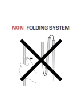 NON FOLDING SYSTEM POLES